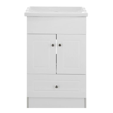 KIT DOMSA MUEBLE VANITORIO B-50-PH + F-50/50 X 80 X 40 CM BLANCO - 1