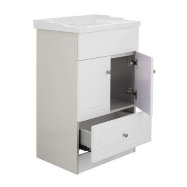 KIT DOMSA MUEBLE VANITORIO B-50-PH + F-50/50 X 80 X 40 CM BLANCO - 4