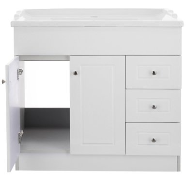 KIT DOMSA MUEBLE VANITORIO B100PHD-B + F-100/100 X 80 X 47 CM BLANCO - 4