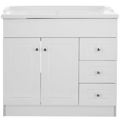 KIT MUEBLE VANITORIO DOMSA BLANCO B120PHD-B+F-120 / 120X80X47CM - 2