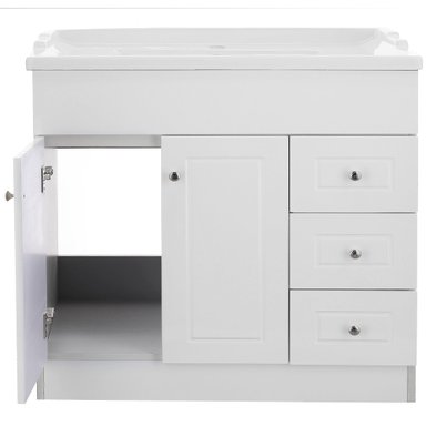 KIT MUEBLE VANITORIO DOMSA BLANCO B120PHD-B+F-120 / 120X80X47CM - 4