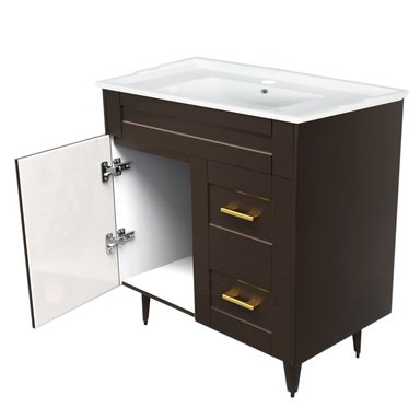 KIT DOMSA MUEBLE VANITORIO DELUXE 80SK + F-80 BLANCO - 6