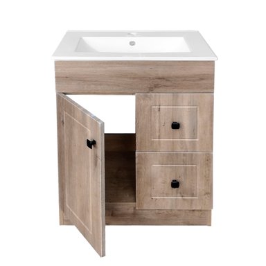 KIT MUEBLE VANITORIO DOMSA BLANCO BPA60-WOOD+60C / 60X80X40CM - 2