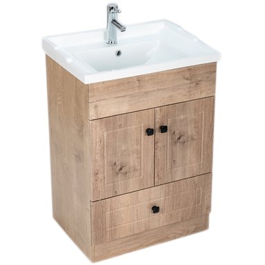 KIT DOMSA MUEBLE VANITORIO B60PH-WOOD + F-60/60 X 80 X 47 CM - 2