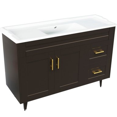 KIT MUEBLE VANITORIO DOMSA CAFÉ 120SK-C+F-120 / 120X80X47CM - 3