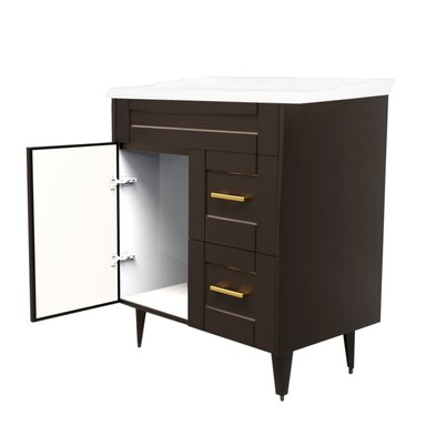 KIT DOMSA MUEBLE VANITORIO CAFÉ 70SK-C + F-70/70 X 80 X 47 CM - 4