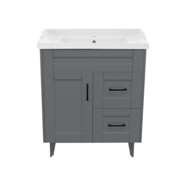KIT DOMSA MUEBLE VANITORIO GRIS 70SK-G + F-70/70 X 80 X 47 CM - 1