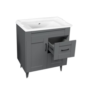 KIT DOMSA MUEBLE VANITORIO GRIS 70SK-G + F-70/70 X 80 X 47 CM - 3