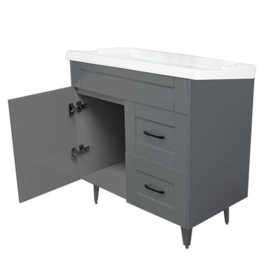 KIT DOMSA MUEBLE VANITORIO GRIS 80SK-G + F-80/80 X 80 X 47 CM - 5