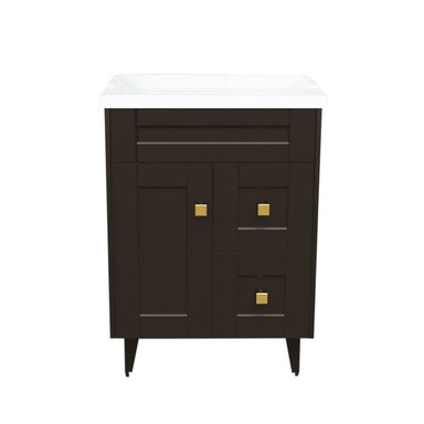 KIT DOMSA MUEBLE VANITORIO CAFÉ N60SK-C + F-60/60 X 80 X 47 CM - 1