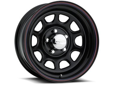 SET 4 LLANTAS - 15X7 6X139 CHEVROLET DAYTONA NEGRA - 1