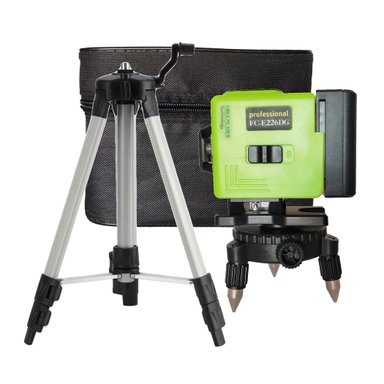 NIVEL CASTLETEC CONSTRUCCIÓN LÁSER 12 LÍNEAS 360 HORIZONTAL VERTICAL FC-E226DG + TRÍPODE 1.2 M - 1