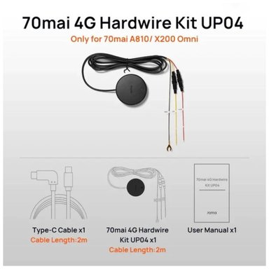 KIT 70MAI MODULO 4G CABLEADO UP04 PARA OMNI X200 - 4