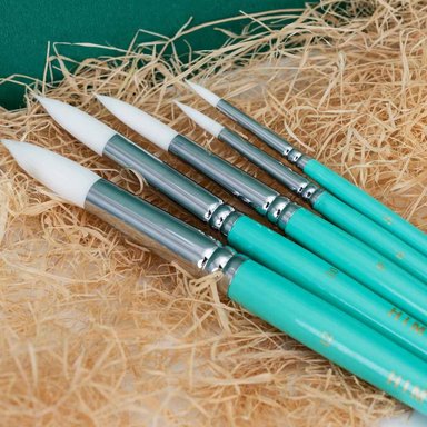 HIMI - MIYA LITTLE BIRD SET DE 5 PINCELES ACUARELA VERDE - 5