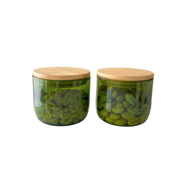POCILLOS DE PICOTEO - VERDES (2 UNIDADES) - 400 ML - 1