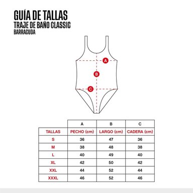 TRAJEBAÑO MUJ BARRACUDA CLASSIC BATHE AZM-AMA L - 2