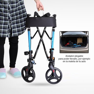 BURRITO ANDADOR MIABU SF-01 CON RUEDAS Y ASIENTO PLEGABLE - 4