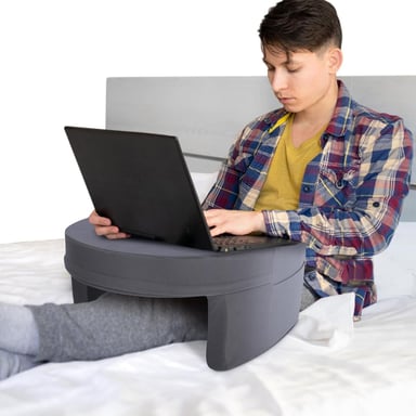 COJÍN NEWO LECTURA NOTEBOOK ALMOHADA REPOSA BRAZOS CAMA GRIS - 3