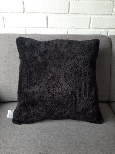 FUNDA ELIZABETH PEPER COJIN DISEÑO CORDERITO 45 X 45 CM NEGRO - 3