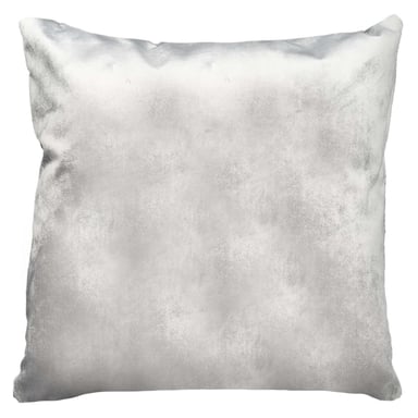 COJÍN ELIZABETH PEPER DECORATIVO ECOCUERO Y CAFÉ RELLENO 60 X 60 CM GRIS - 2