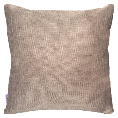 FUNDA COJÍN ELIZABETH PEPER DECORATIVO DISEÑO LINO OSCURO 60 X 60 CM BEIGE - 1