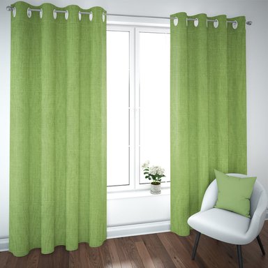 SET DE CORTINAS BLACKOUT 2 PAÑOS DE 140 X 220 CM VERDE - 1