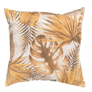 COJIN DECORATIVO DISEÑO MONSTERA OTOÑO 45X45 RELLENO - 1