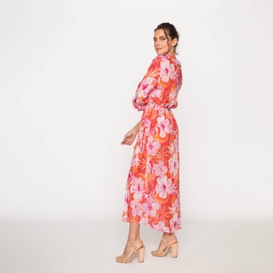 VESTIDO MAXI ALGODÓN MUJER LE CIVETTE CORAL VIVIANE - 2