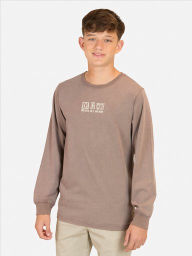 POLERA ML TIKI VIBES CAFÉ INFANTIL MAUI AND SONS - 1