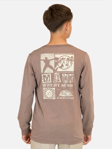 POLERA ML TIKI VIBES CAFÉ INFANTIL MAUI AND SONS - 2