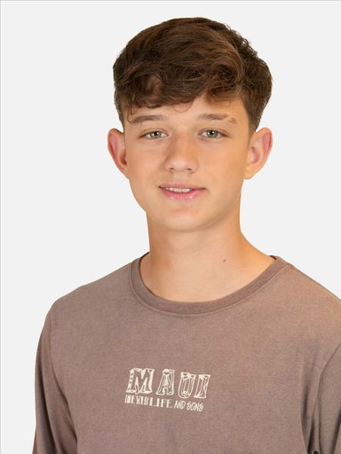 POLERA ML TIKI VIBES CAFÉ INFANTIL MAUI AND SONS - 3