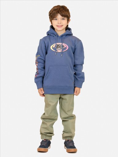 POLERON CANGURO HORIZON AZUL INFANTIL MAUI AND SONS - 4