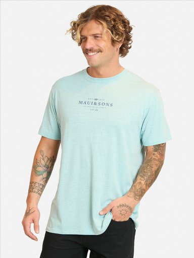 POLERA MC TIVAMO AZUL HOMBRE MAUI AND SONS - 1