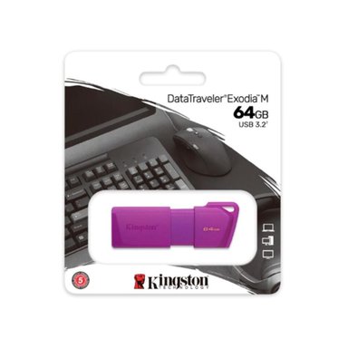 MEMORIA FLASH USB KINGSTON - 64 GB - USB 3.2 GEN 1 - NEON PURPLE - 4