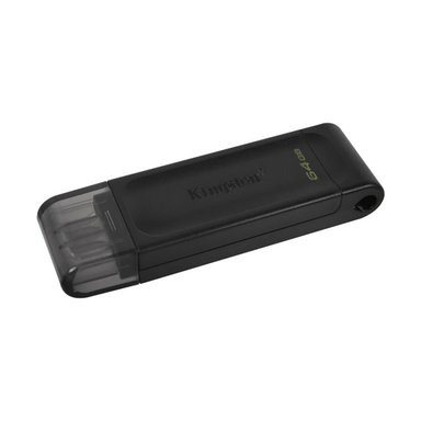 PENDRIVE KINGSTON DATATRAVELER 70 USB 64 GB USB TIPO C 3.2 GEN 1 NEGRO - 1