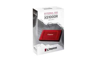 DISCO DE ESTADO SOLIDO EXTERNO KINGSTON XS1000 RED 2 TB - 5