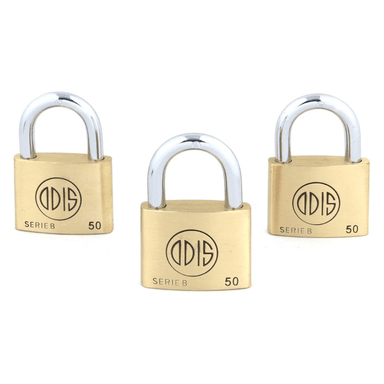PACK ODIS 3 CANDADOS B50 50 MM LLAVES IGUALES - 1