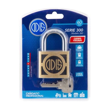 CANDADO ODIS 360 60 MM BRONCE FORJADO - 7