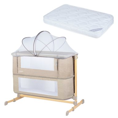 CUNA COLECHO BBQOOL AURA ACERO BEIGE - 1