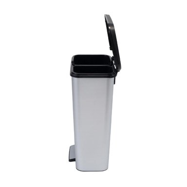 BASURERO KETER COMPATTA DUO 50L STEEL RECICLAJE - 4