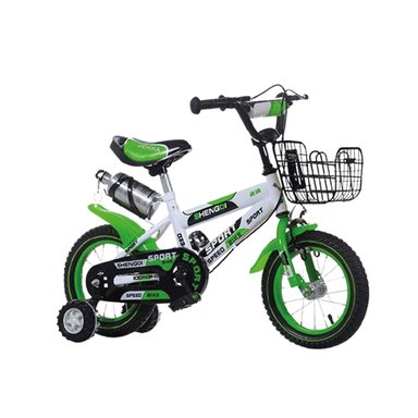 BICICLETA ARO 16 INFANTIL LUMAX VERDE CON RUEDITAS - 1