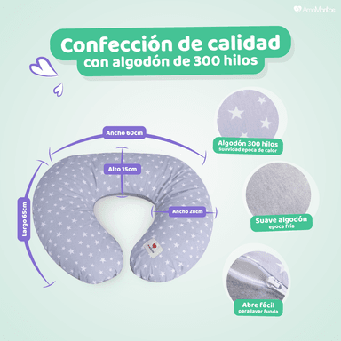COJÍN LACTANCIA AMAMANTAS ALGODÓN MENTA VERDE - 4