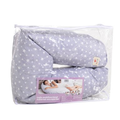 COJÍN MULTIFUNCIONAL MATERNAL MICROPERLAS GRIS - 8