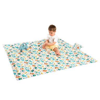 MANTA AMAMANTAS INFANTIL PICNIC IMPERMEABLE DINOSAURIOS MULTICOLOR - 1