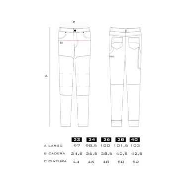 PANTALÓN MUJER FALCONE AZUL ESCAPADE - 4