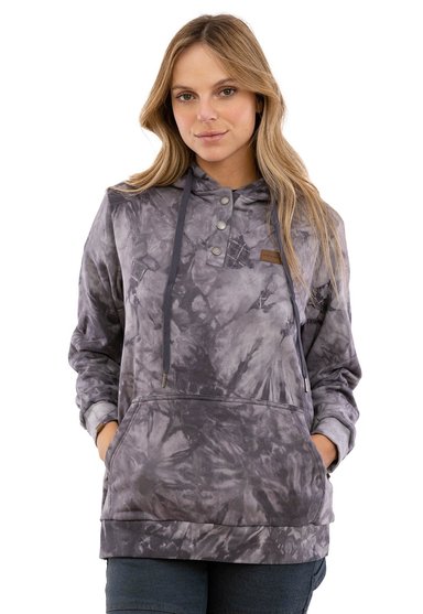 POLERÓN TIE-DYE WILD GRIS MUJER FALCONE - 1