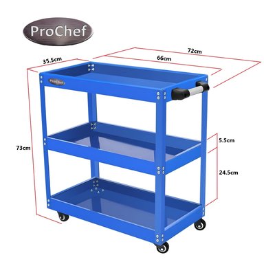 CARRO PROCHEF ACERO HERRAMIENTAS TALLER - 4