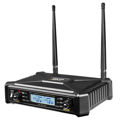 MICRÓFONO SKP UHF 600 PRO INALÁMBRICO DOBLE - 2