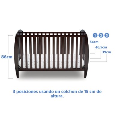 CUNA DE MADERA 4 EN 1 TAYLOR CHOCOLATE - 3