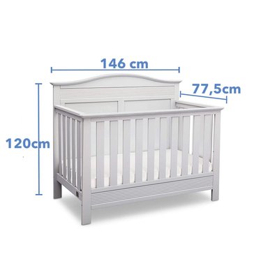 CUNA DE MADERA SERTA 4 EN 1 BARRET GRIS - 4